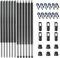 Baunsal® Trampolin Netzstangen 6 x Ø 28 x 1,2 mm x 277,5 cm (FGOS) Ersatzteile Netz Stangen Netzpfosten Netzstangen Rohre Stangen Ersatz
