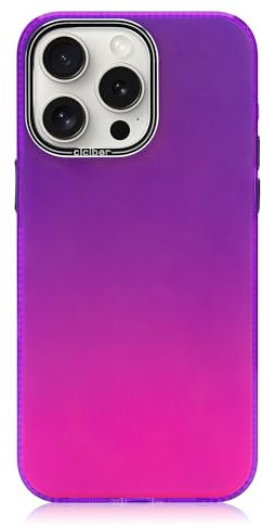 CICIBER for iPhone 15 Pro Max Case Fluorescent Iridescent Laser Glittery Cute Slim Phone Case for Women Men Girls Protective Luxury Phone Cover for iPhone 15 Pro Max - Purple