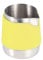 Brocca da caffè isolata antiscottatura con tazza per schiuma di latte in acciaio inossidabile per fare latte art come regalo per l'home office (Yellow)