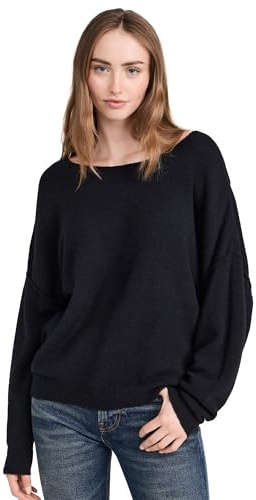 American Vintage Oversized Pullover DAMSVILLE mit Wolle M-L Schwarz