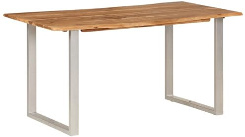 LLEZKBR Möbelstück-Esstisch 154x80x76cm Akazienholz massiv