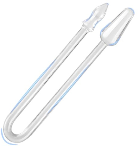 Doppeldildo Anal Dildo,XXL,Buttplug Analspielzeuge,Analplug für Frauen,Analplug für Männer,Doppelseitige Lesbische Anal Stimulator Sexspielzeug (Transparent)