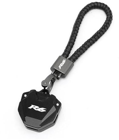 actuion Motorrad-Schlüsselanhänger Für YZF R3 R6 YZFR3 Motorradzubehör Schlüsseletui Abdeckung Shell Schutz Schlüsselbund Schlüsselbund(R6 1 Set Black)