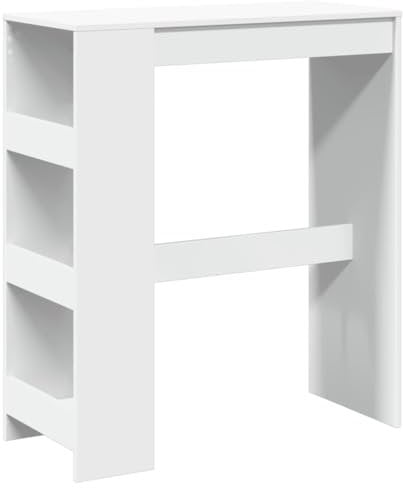 vidaXL Mesa Alta con estantes Madera ingeniería 90x40x103,5 cm