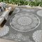 Famibay Outdoor-Teppich, wasserdicht, groß, 245 x 305 cm, Kunststoff, Stroh, Gartenteppich, wendbar, Outdoor, Terrasse, Teppich, UV-beständig, tragbar, für Innen- und Außenbereich, für Wohnmobil,