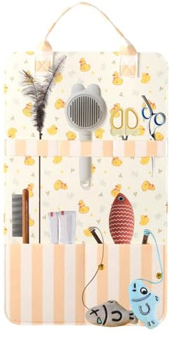 Cat Wand Toy Storage Bag - Cat Wand Storage Cat Toy Organizer - Wall Mount Toy Bag, Cat Feather Toy Hanger, Storage Organizer for Organizing Cat Teaser Wand Toys