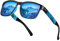Farrobor Occhiali da Sole da Uomo Polarizzati - Quadrati Protezione UV400 Occhiali Guida Pesca Sunglasses