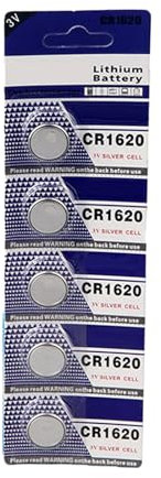 FUXIU 3V CR1620 Coin Cell Button Batteries For Low Power Devices Electronics (Pack Of 5PC/10PC)