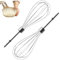 Dbvnnsy 2pcs 7.9 batteurs de batteurs à Main en Acier Inoxydable, Accessoires fouettés pour Batteur électrique, Batteur d'oeufs, frottement, crème et Outil de mélange de Farine