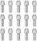 sourcing map 50pcs 3.0mm Drill Chucks Collet Bit 18mm Length Mini Electric Grinder Quick Change Replacement Drilling Tool for Rotary Tools