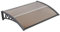 Toldo Exterior Versátil para Puertas y Ventanas, Protección Solar e Intemperie (Marrón, 80 x 120 cm)