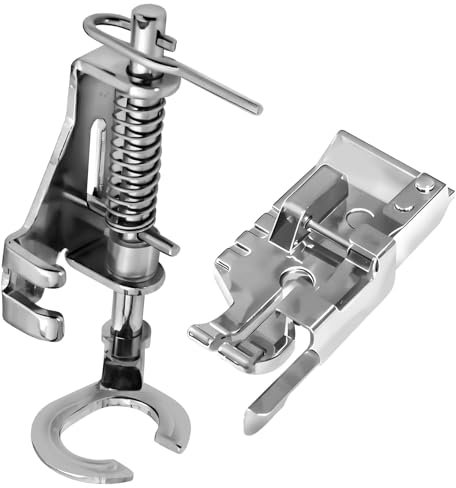 Lot de 2 Pieds-de-biche à Bout Ouvert, Mouvement Libre, en métal, pour Broderie, matelassage, reprisage, pour Brother, Singer, Babylock, Janome, Autres Accessoires de Machines à Coudre