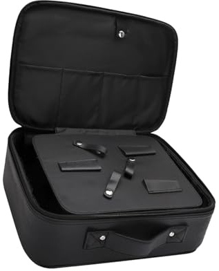 Reise-Organizer-Tasche für Friseure, PU-Leder, Hartschalenkoffer für Friseurutensilien, 35 x 24 x 12 cm, professionelles Friseurpflege-Set