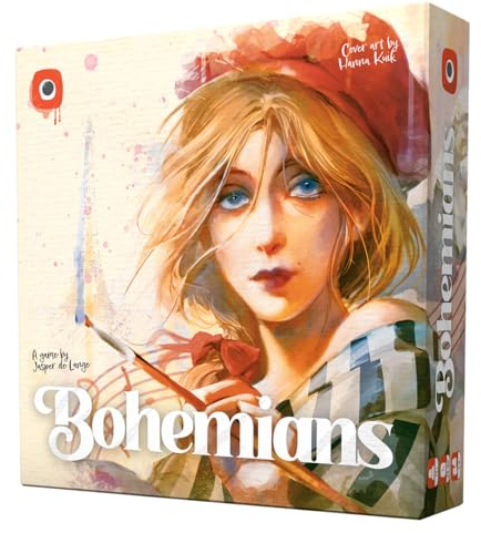 Portal Games | The Bohemians | Narratives Karten-Brettspiel, Künstlerische Lebenssimulation, Historisches Thema | 1 bis 4 Spieler | 60 Minuten