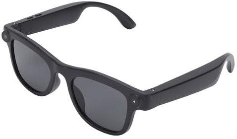 Jectse AI Smart Glasses, 16 MP Kamera 1080P HD Video Bluetooth Sprachassistent Echtzeitübersetzung 26 Sprachen, mit Dual-Mikrofon-Rauschunterdrückung, für Reisen