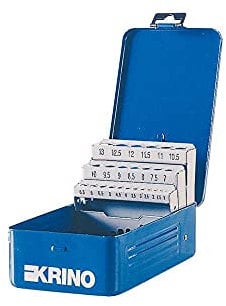 Caja de brocas helicoidales de metal, 25 unidades, vacía KRINO [KRINO ]