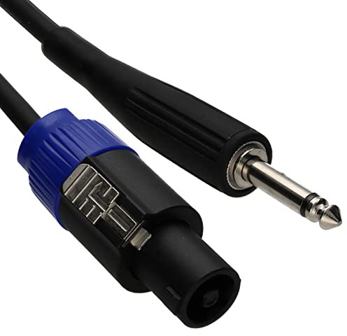 PRO PA Speaker Lead Locking SPK to 6.35mm 1/4 Jack Low Loss 7mm2 Cable 3m [3 metres]