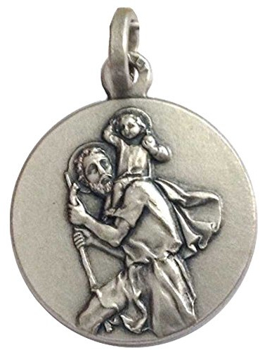 Medaille des Heiligen Christophorus - Schutzpatron der Autofahrer -100% Made in Italy