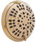 Aqua Elegante 6 Function Luxury Shower Head - Best High Pressure, Wall Mount, Adjustable Showerhead - Polished Brass