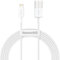 iPhone Ladekabel 2M, Superior USB-A für Lightning 2.4A, Weiß, Apple iPhone USB Kabel