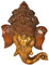 Exotic India Ganesha Wandbehang Maske – Messingstatue