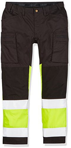 Blaklader 15511811 Hochsichtige Hose mit Stretch, Schwarz/Gelb, grootte D96