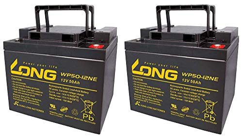 Batterie de rechange Orthopedia Ortocar 3/4 Classic 3 + 4 2 x Kung Long 12 V 50 Ah sans fil AGM VRLA