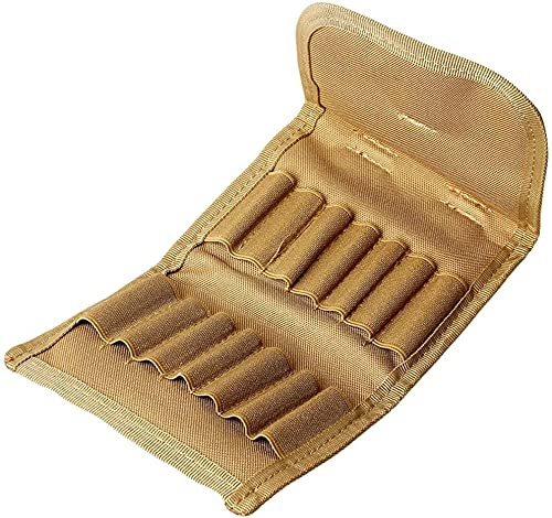 Gexgune Chasse Sac de Munitions Pliable Sac de Chasse-Boule Carabine Cartouche Carrier Cartouche 14 Coquilles de Munitions Rondes Pochette Molle Shell Tactique (3 Couleurs en Option)