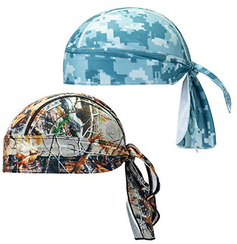 CICMOD Bandana Cap Sport Outdoor Kopftuch Men Women Atmungsaktive Kappe Fahrrad Kopftuch Sport Bandana Cap 2 Pack