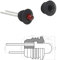 WITTKOWARE 100 Stück LED-Fassungen (Sockel) für 3mm Standard-LEDs, weiches Neopren Gummi-Material, EInbau-Ø 5,7-6mm, Außen-Ø 8mm, schwarz