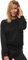 OZONEE Damen Sweatshirt Pullover Langarm Farbvarianten Oversized Langarmshirt Pulli ohne Kapuze Baumwolle Baumwollmischung Classic Basic Rundhals-Ausschnitt Sport JS/W01 SCHWARZ L