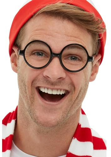 Smiffys Where's Wally-Brille, Schwarz