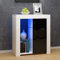 Commode de Eclairage LED, Buffets, Meuble de Rangement sur Salon, Chambre, 75 x 35 x 83 cm (Noir+Blanc)