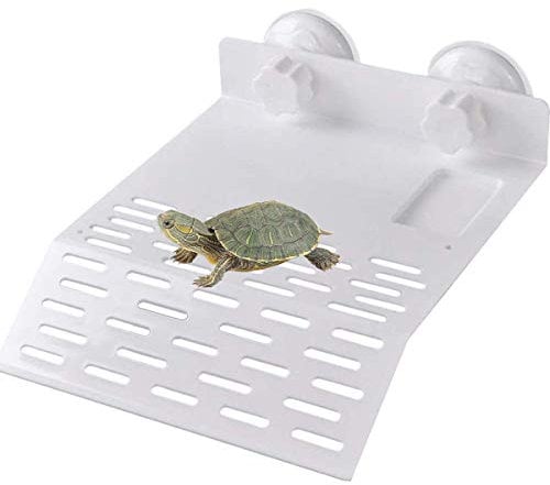 dancepandas Schwimmende Plattform Schildkröte 2PCS Acryl Schwimminsel SchildkröteVturtle Pier Dock Floating Platform Aquarium Dekor für Kleine Reptilien Schildkröte Molch (l)