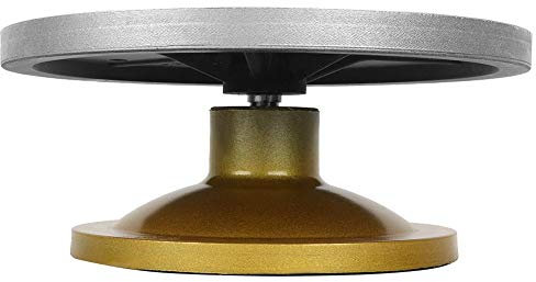 Dauerhaft Giradischi in ceramica leggera per la modellazione di argilla(Silver Plastic Steel Turntable 33cm)