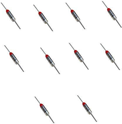 HeyNana 10 pezzi di fusibile termico TF157 Series 157 gradi 250 V 10A