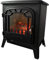 Marco Paul White Electric Fireplace 1500W Realistic LED Flame Effect Fan Heater Freestanding Indoor Plug In Space Heater for Livingroom House and Home Overheating Protection