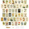 SIYINGSAERY 50 Stück Poster Collage Kit Vintage Karten Wand Collage Kit Aesthetic 4 x 6 Collage Druck Set Kit mit Doppelklebeband Indie Raumdekoration Wandcollage Kit für Schlafzimmern Büros