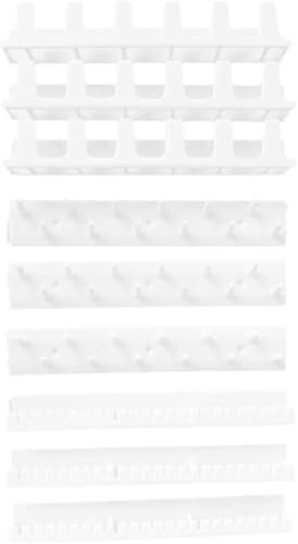 9pcs Hanging Jewelry Organizer Set Adhesive Wall Mounted Holder Plastic Necklace Hanger Storage Accessories