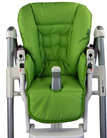Ersatzbezug Sitzkissen [Bezug für Hochstuhl] kompatibel mit Peg Perego Prima Pappa DINER (hellgrün)