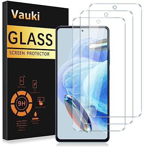 Vauki [Lot de 3 Verre Trempé pour Xiaomi Redmi Note 12 5G/Xiaomi Poco X5,Film de Protection Écran,Dureté 9H,Ultra HD Transparent,Anti Rayures,Sans Bulles,Vitre Protecteur D'écran,6.67