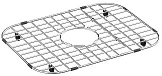 blitzlabs Sink Bottom Grid Kitchen Sink Grid Protector Stainless Steel Sink Grate for Kitchen Single Sink Bowl Metal Sink Grate Protector with Center Drain