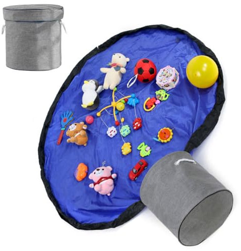 Toy Storage Bag Drawstring Play Mat Storage Mat Toy Storage Bag for Children Kids 60 inch(150cm) Portable Tidy Organiser Drawstring Bag for Home Outdoor