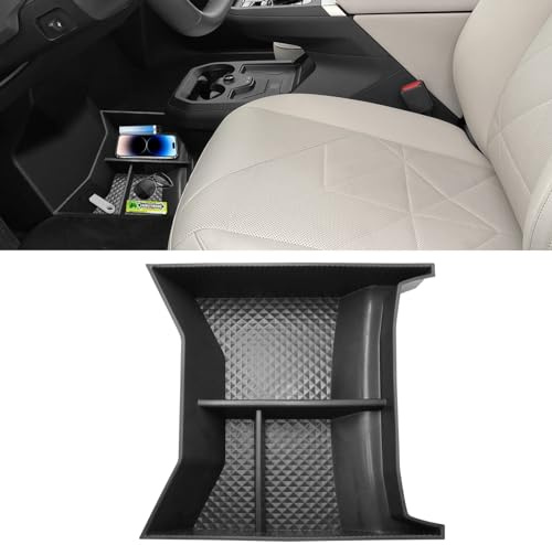 Jaronx Compatible with BMW iX Center Console Organizer Tray 2023 2024 2025 2026, Floor Console Organizer Tray, TPE Storage Box for BMW iX Accessories (I20) 2022 2023 2024 2025 2026