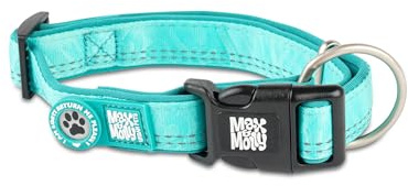 Max & Molly Hundehalsband mit Gotcha! Smart ID Sicherheitsanhänger, Matrix 2.0 Türkis/M, Halsband Hund Gepolstert & Reflektierend – Komfort für deinen treuen Begleiter