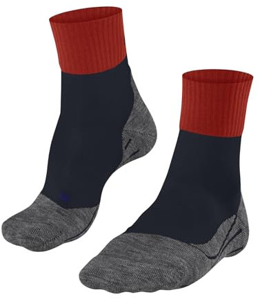 FALKE Herren Wandersocken TK2 Explore Cool Short M Sso Lyocell Funktionsmaterial antiblasen dick 1 Paar, Orange Samba 8182, 39-41