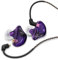 BASN Triple Driver in Ear Monitors Bmaster in-Ear Headphones with Silver-Plated MMCX Cable Ideal Earphones for Musicians Sound Engineers and DJs (Violet)