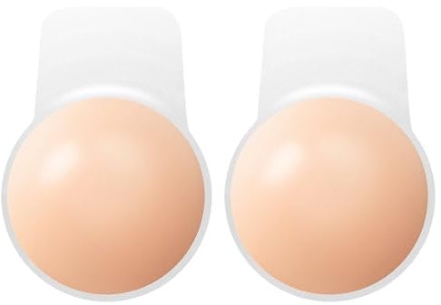 Joynine Reggiseno Invisibile Silicone Senza Spalline | Reggiseno Adesivo da Sposa Senza Schienale | Copricapezzoli Riutilizzabili Donne | Push-up Invisibile Abiti Scollati | Sollevatore Seno Adesivo