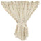 Cortina Cocina - Cortinas De Cocina Modernas - Estilo Campestre - Cortinas Dormitorio Cortas - Bolsillo Para Varilla - Estampado Floral - Ancho 135 Cm - Cortina Para Armario De Cocina (Beige)(135*80CM