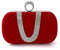 YUEZHAN Abendtasche Damen Clutch Damen Abend Taschen Clutch Bag Party Lady Schwarz Rot Kette Schulter Tasche Handtaschen Für Geldbörse Rot